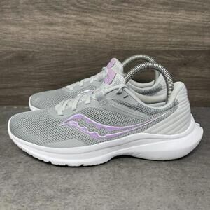 Saucony Convergence Running Shoes Womens Size 7 Silver Purple Sneakers